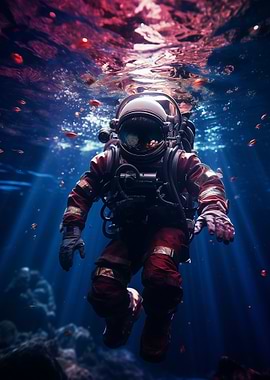 Astronaut Underwater