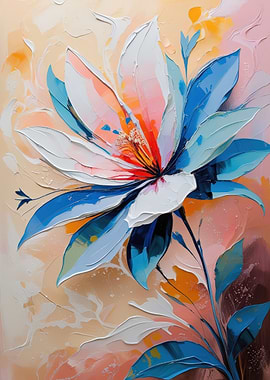 Abstract Floral Painting