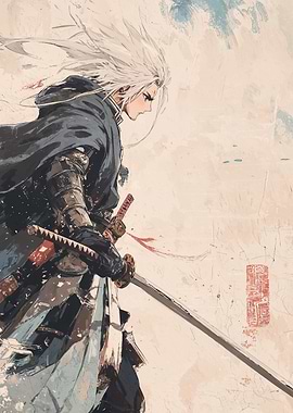 Samurai Warrior Art Print