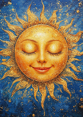 Smiling Sun Painting