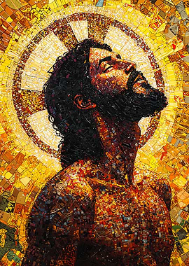 Mosaic Portrait of Jesus