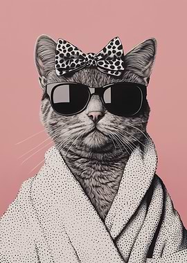 Cool Cat in a Robe
