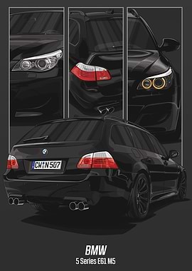 BMW 5 Series E61 M5 Artwork
