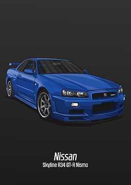 Nissan Skyline R34 GT-R Nismo Artwork