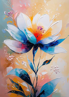 Abstract Floral Painting