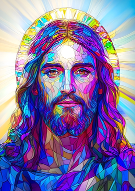 Stained Glass Jesus
