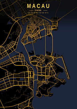 Macau Golden City Map