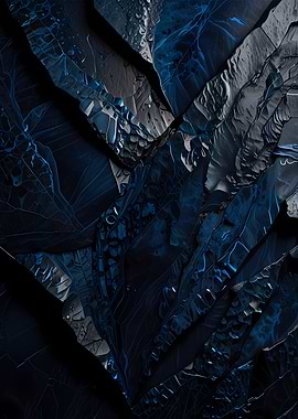 Abstract Blue Fractal Art