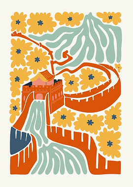 Great Wall of China Art Print