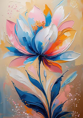 Abstract Floral Painting