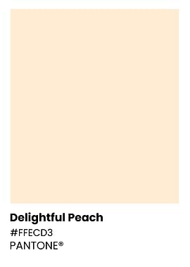 Pantone Delightful Peach Color