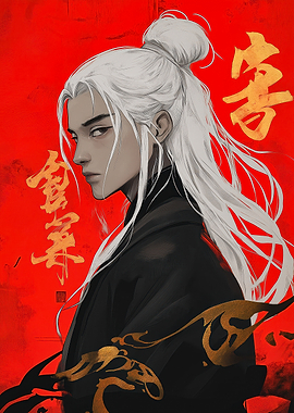 White-Haired Anime Character