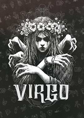 Virgo Zodiac Sign Illustration