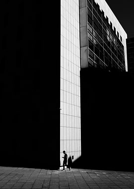 Silhouette in Urban Landscape
