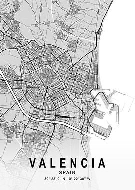 Valencia Light City Map