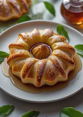 Golden Pastry with Syrup