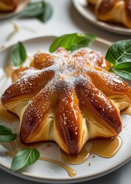 Star-Shaped Pastry with Glaze