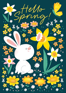 Spring Bunny Greeting