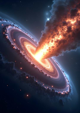 Intergalactic Collision of Two Galaxies 1