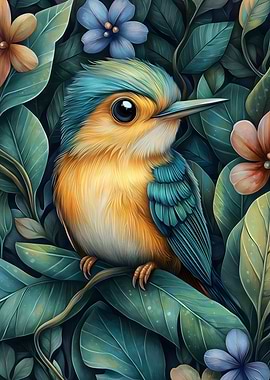 Bird In Lush Foliage