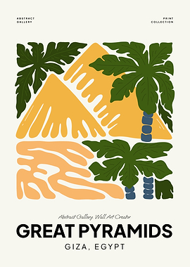 Great Pyramids Abstract Art