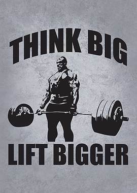 Think Big, Lift Bigger - Ronnie Gym Motivation