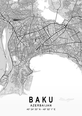 Baku Light City Map