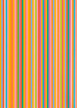 Abstract Colorful Stripes by bridget riley