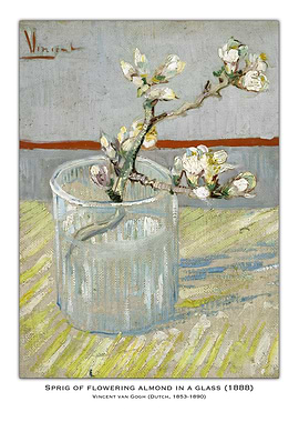 Almond Branch in Glass