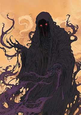 Nyarlathotep, Dark Figure in a Hood