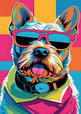 Cool Dog in Sunglasses