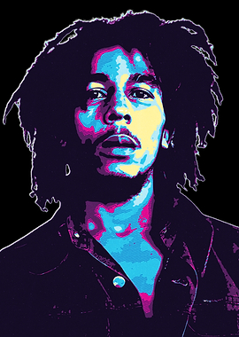 Bob Marley Pop Art Portrait / m21