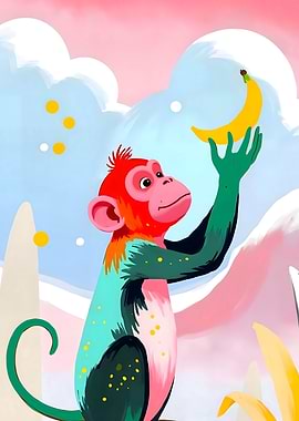 Lunar Harvest: A Monkey's Celestial Cravings