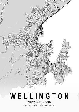 Wellington Light City Map