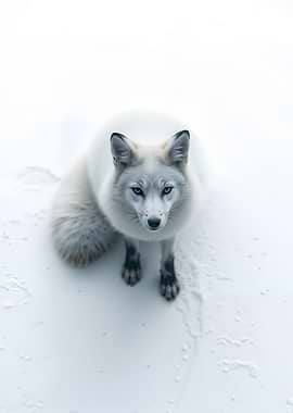 Arctic Fox in Snow