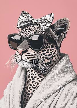Leopard in a Bathrobe