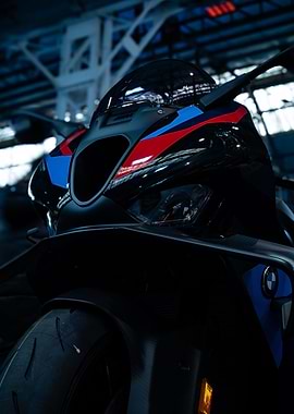 BMW Motorcycle Close-Up