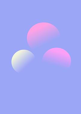Abstract Gradient Circles Purple and Pink