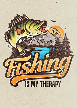 Fishing Therapy Poster