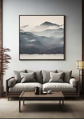 Mountain Landscape Canvas Print