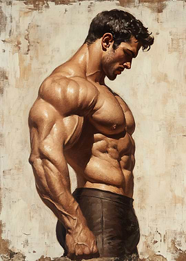 Muscular Man Portrait