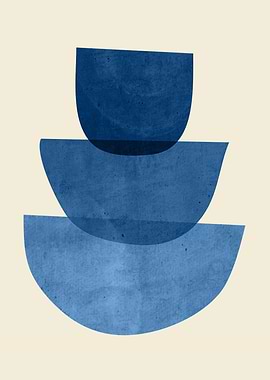 Abstract Shapes 37-Blue