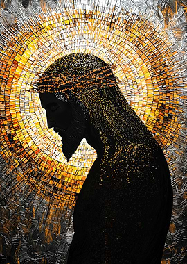 Jesus Christ Mosaic Art