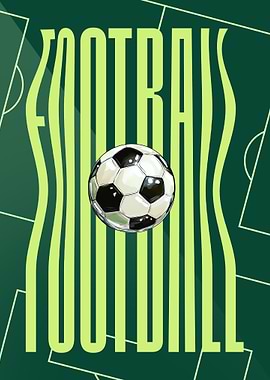 Football Ball Poster