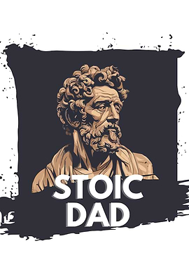 Stoic Dad Illustration