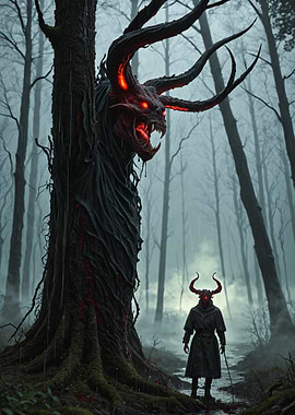Demonic Tree & Figure