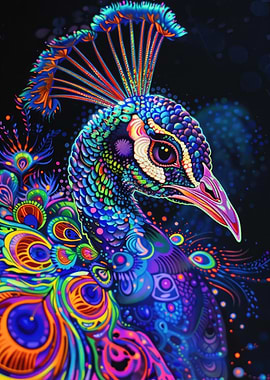 Psychedelic Peacock