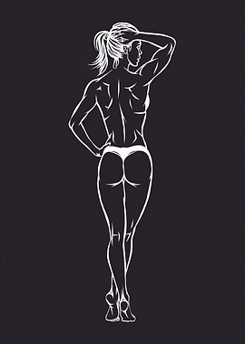 Female Silhouette Art