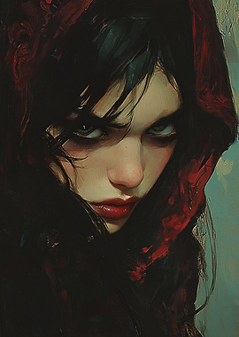 Shadowed Gaze: Dark Enchantress