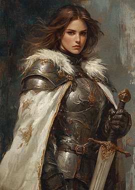 Female Knight in Armor